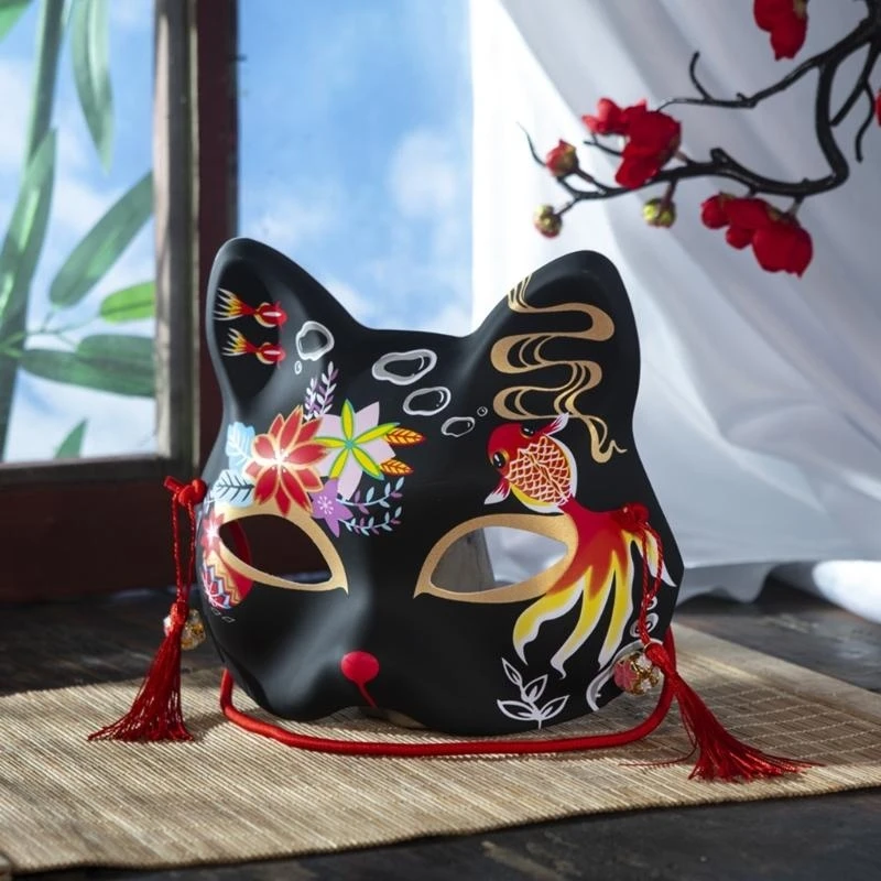 R1WE PINTUNIDO A MAÇA MASCA Máscara Halloween Foxes Máscara Máscara Máscara Máscara para homens Homens Halloween Party