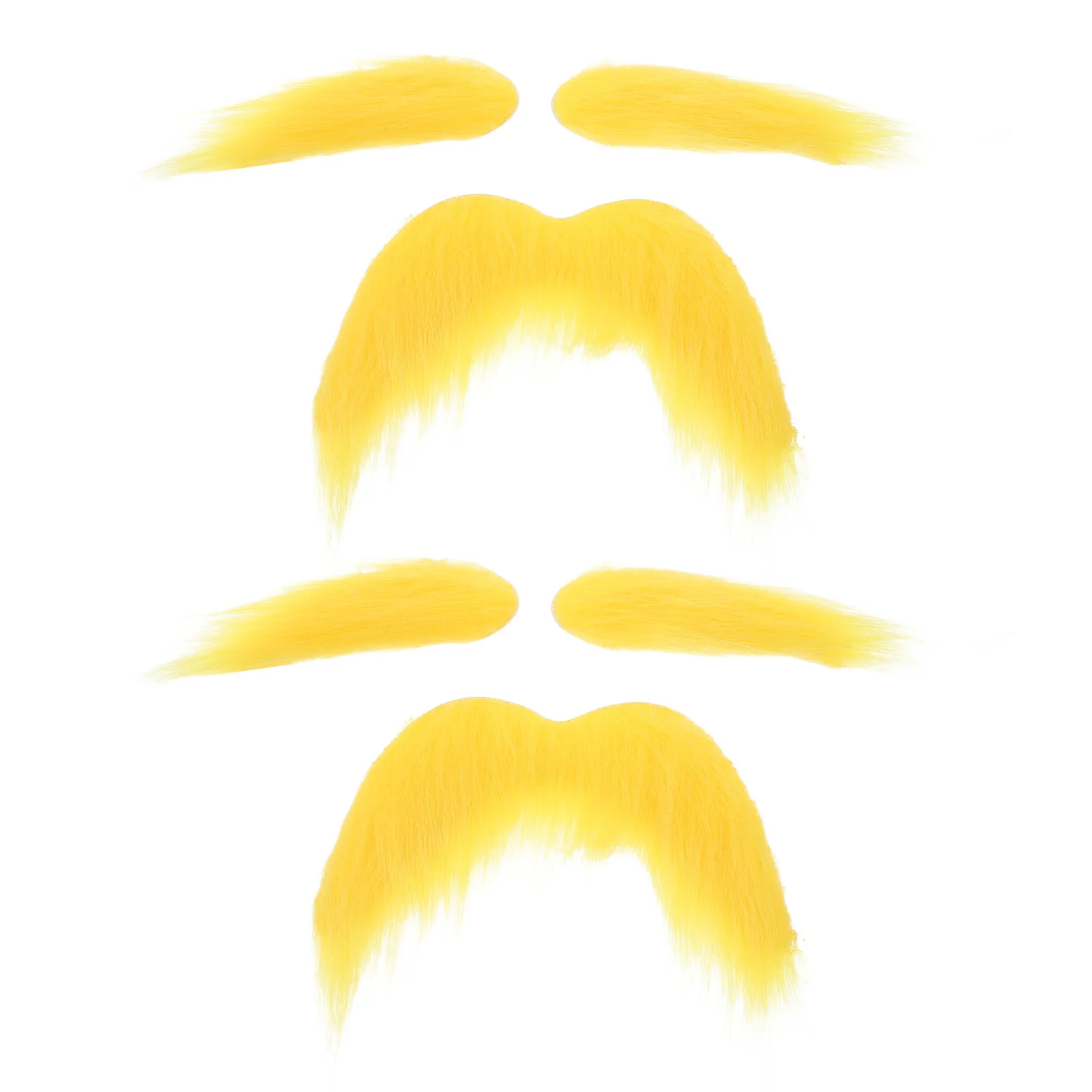 

2Sets Realistic Fake Mustache Eyebrows Set Cosplay Halloween Party Costume Beard Fake Eyebrow Adjustable Elastic Band