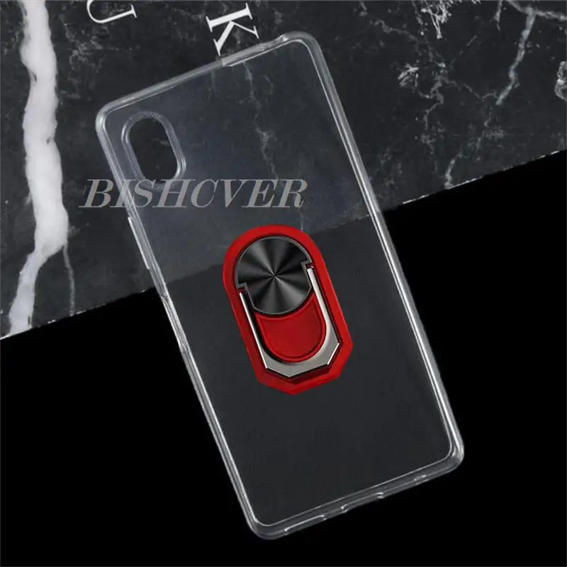 For Sony Xperia Ace iii 3 SOG08 SO-53C Back Ring Holder Bracket Phone Case Smartphone TPU Soft Silicone Cover