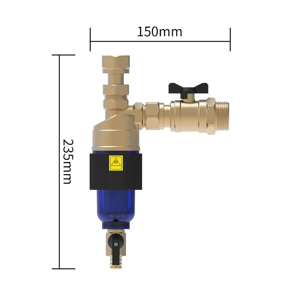1 قطعة DN20/3/4 فلتر مسبق للغلاية مرشح مغناطيسي مرشح سخان مغناطيسي لأنظمة التدفئة تحت الأرضية مع غلايات مثبتة على الحائط #5