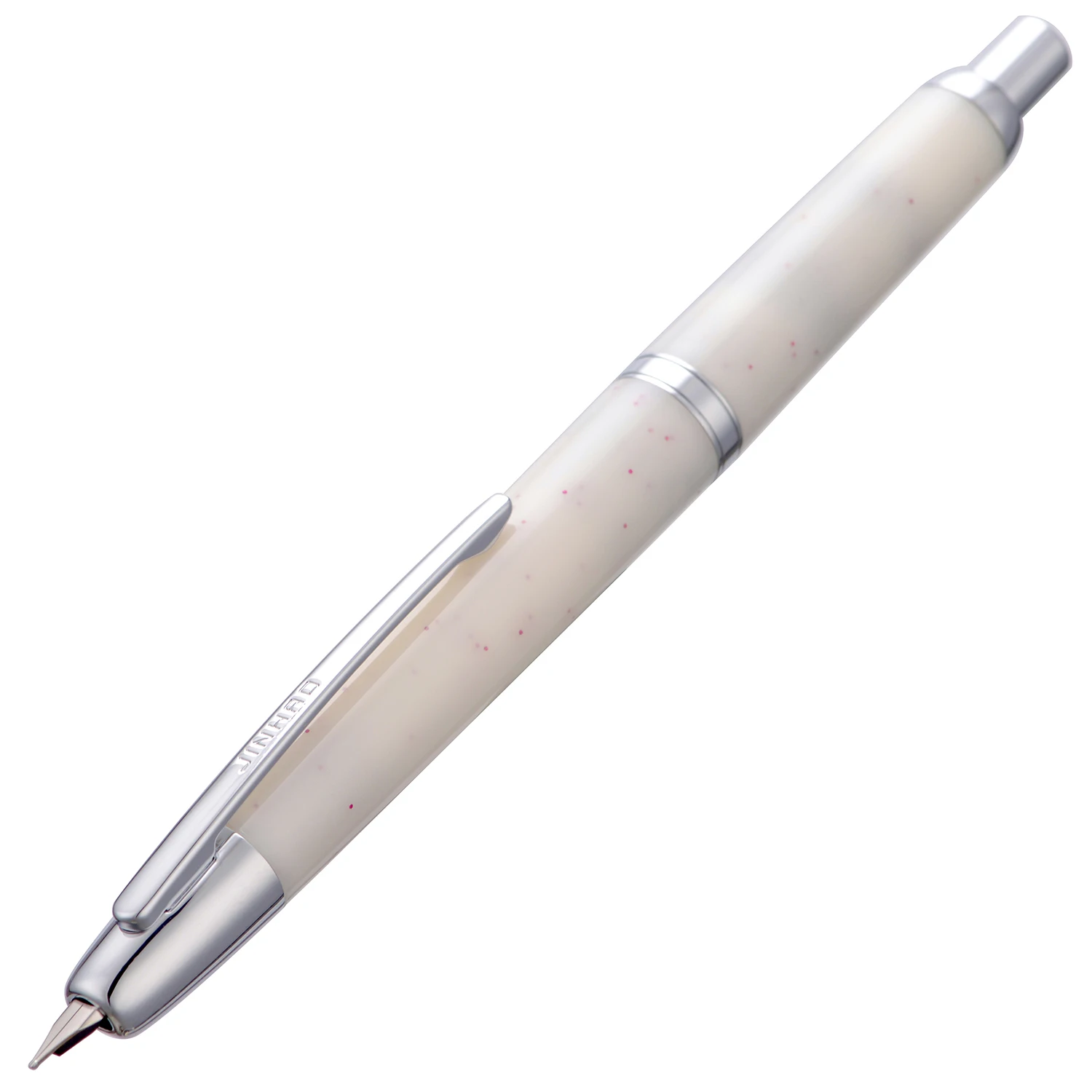 

Snow White JINHAO Retractable Press Fountain Pen EF/F/M Nib with Ink Converter Writing Gift Pen-20