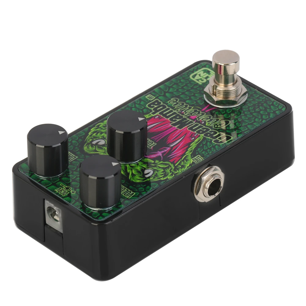 Caline – pédale effet de guitare électrique, G002, Mamba vert, moyen-riche, Vintage, voix, True Bypass, accessoires