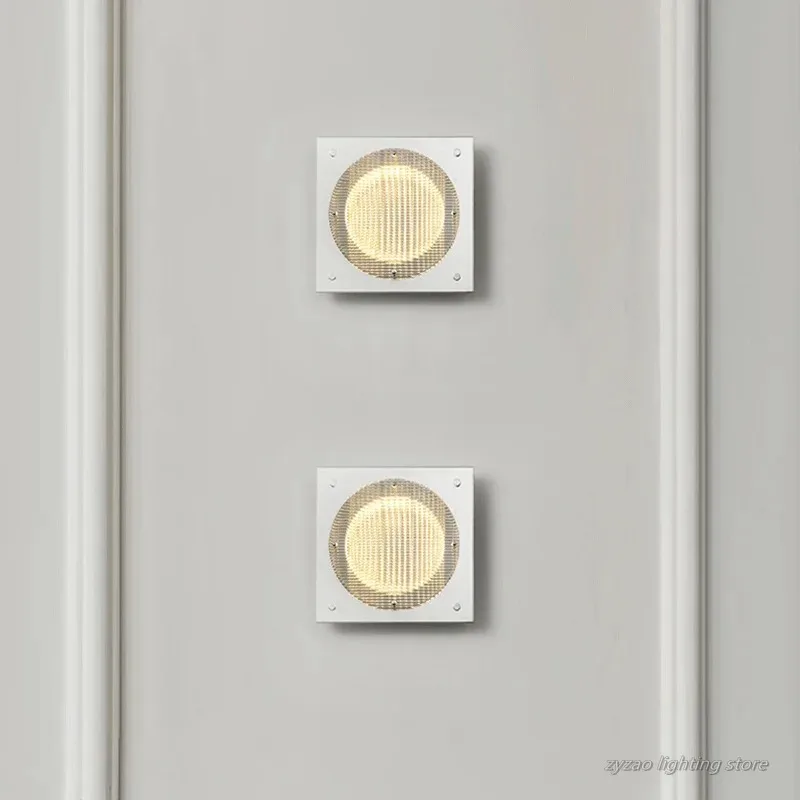 

High End Luxury Square Medieval Wall Sconce Versatile Atmosphere Wall Lamp Staircase Stainless Steel Decoration LED Lighting