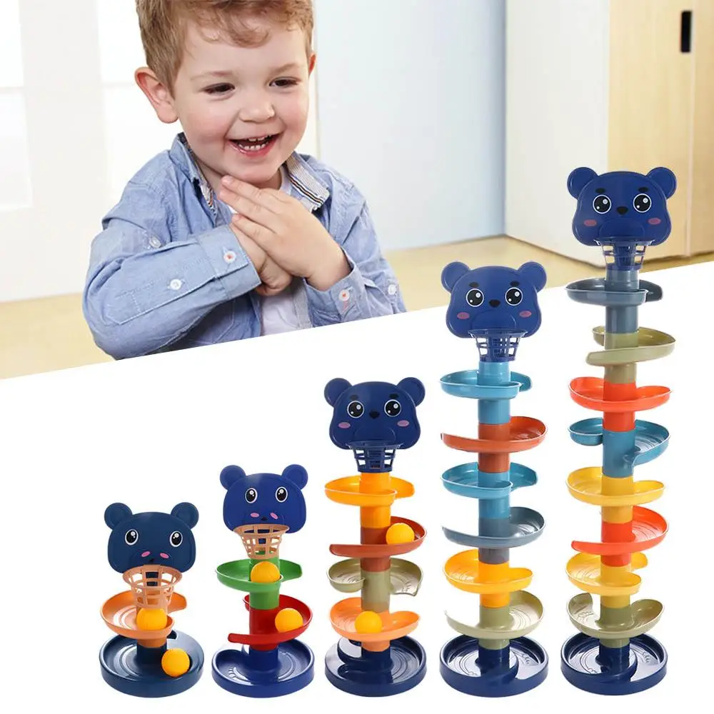 Badespiele, Stapelspielzeug, Unterhaltung, Lernspielzeug, rotierendes Gleis-Set, Spin-Track-Spielzeug-Set, Ball-Drop-Rolle, wirbelnder Turm