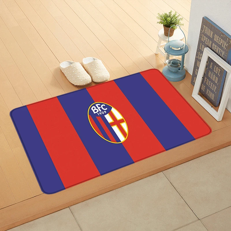 مدخل ممسحة شرفة السجاد سجادة غرفة معيشة القدم الحصير الكلمة حصيرة الهدايا المثالية بولونيا نادي كرة القدم 1909 عدم الانزلاق ديكور المنزل