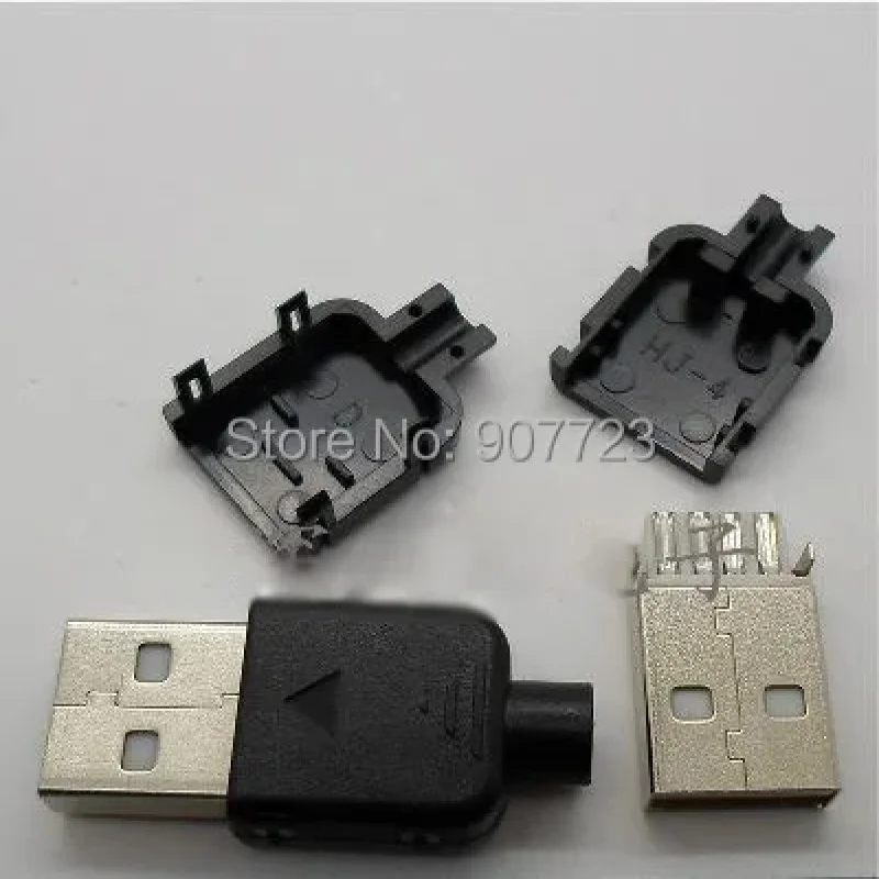 10pcs/lot DIY USB 2.0 A Male Assembly Adapter Connector Plug Socket