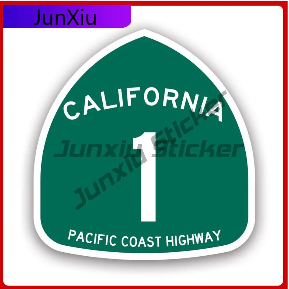 

Trendy Anime Pacific Coast Highway Sign Sticker Decal American Made Uv Protected Pch Ca Cali California State Route 1 One