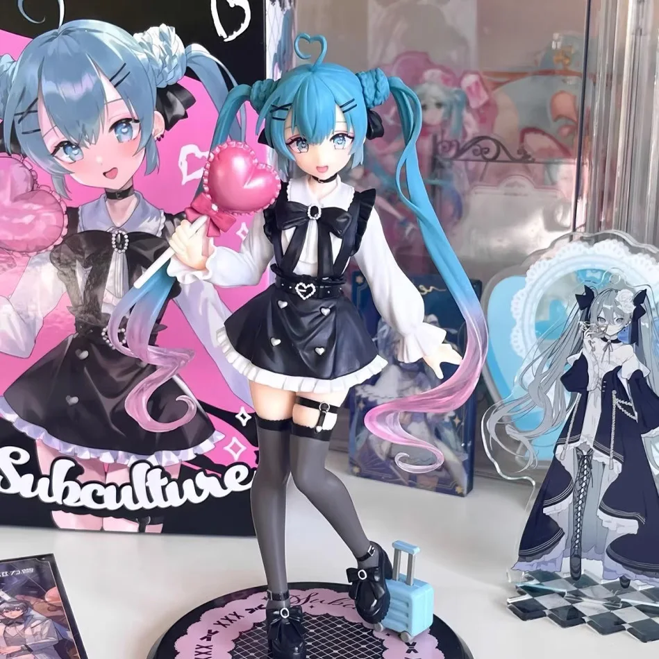 Sexy Mädchen Hatsune Miku Anime Figur Mode Subclture Miku Action Figure Weihnachten Geschenk PVC Sammlung Modell Puppe Spielzeug – Detail 7
