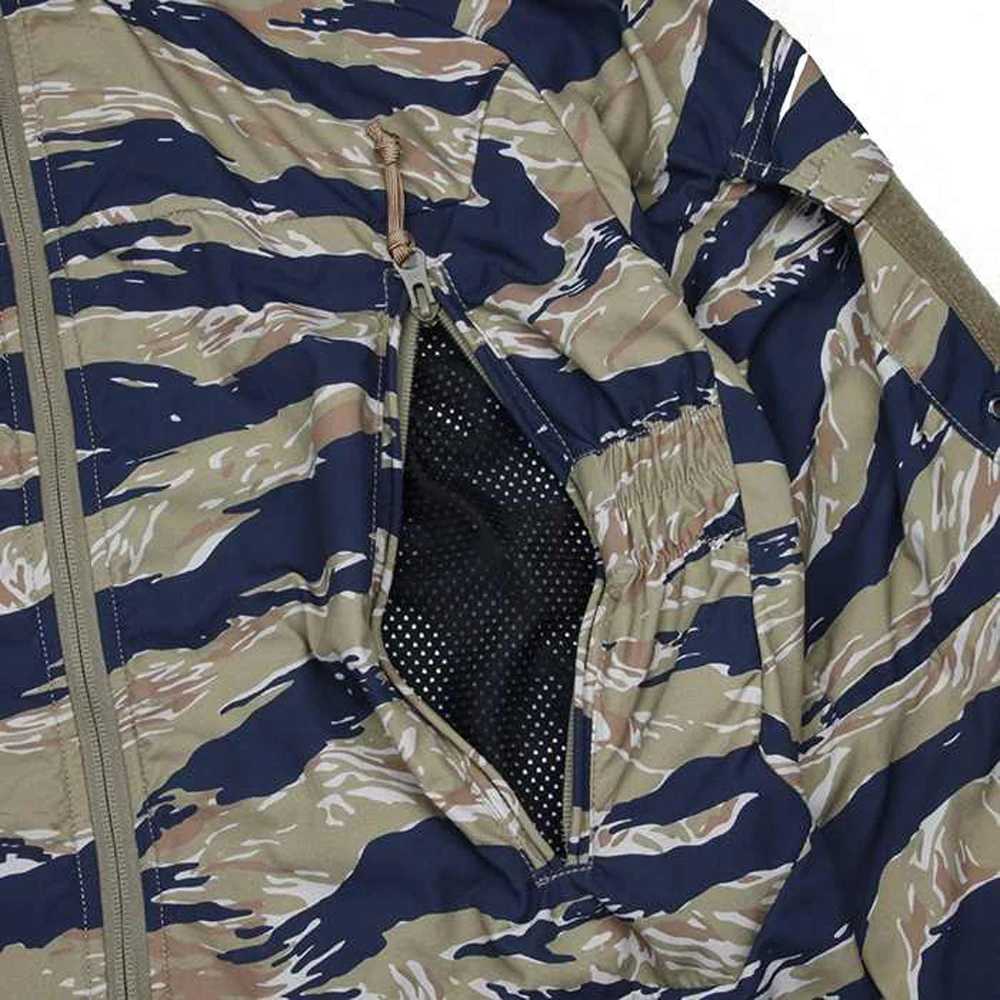 New PCU L5 Green Tabby / Blue and Gold Tabby Tactical Hunting Coat 160D Nylon Soft Shell Fabric TMC3229