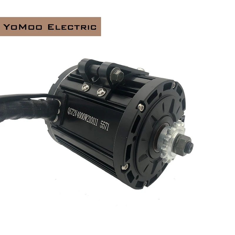 

QS138 4KW 90H 72V 6500RPM Peak12000W PMSM Mid-Drive Motor Belt or Sprocket For Electric Vehicle Moped Dirt Bike