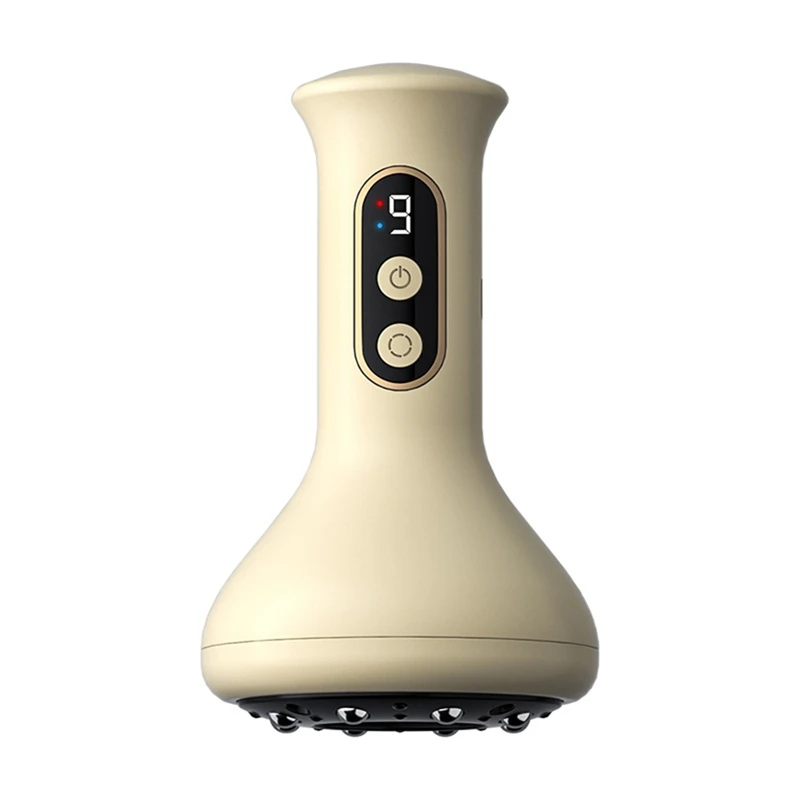 

AA20-Electric Cupping EMS Microcurrent Meridian Brush Vacuum Cans Fat Burning Slimming Guasha Device Red Light Massage