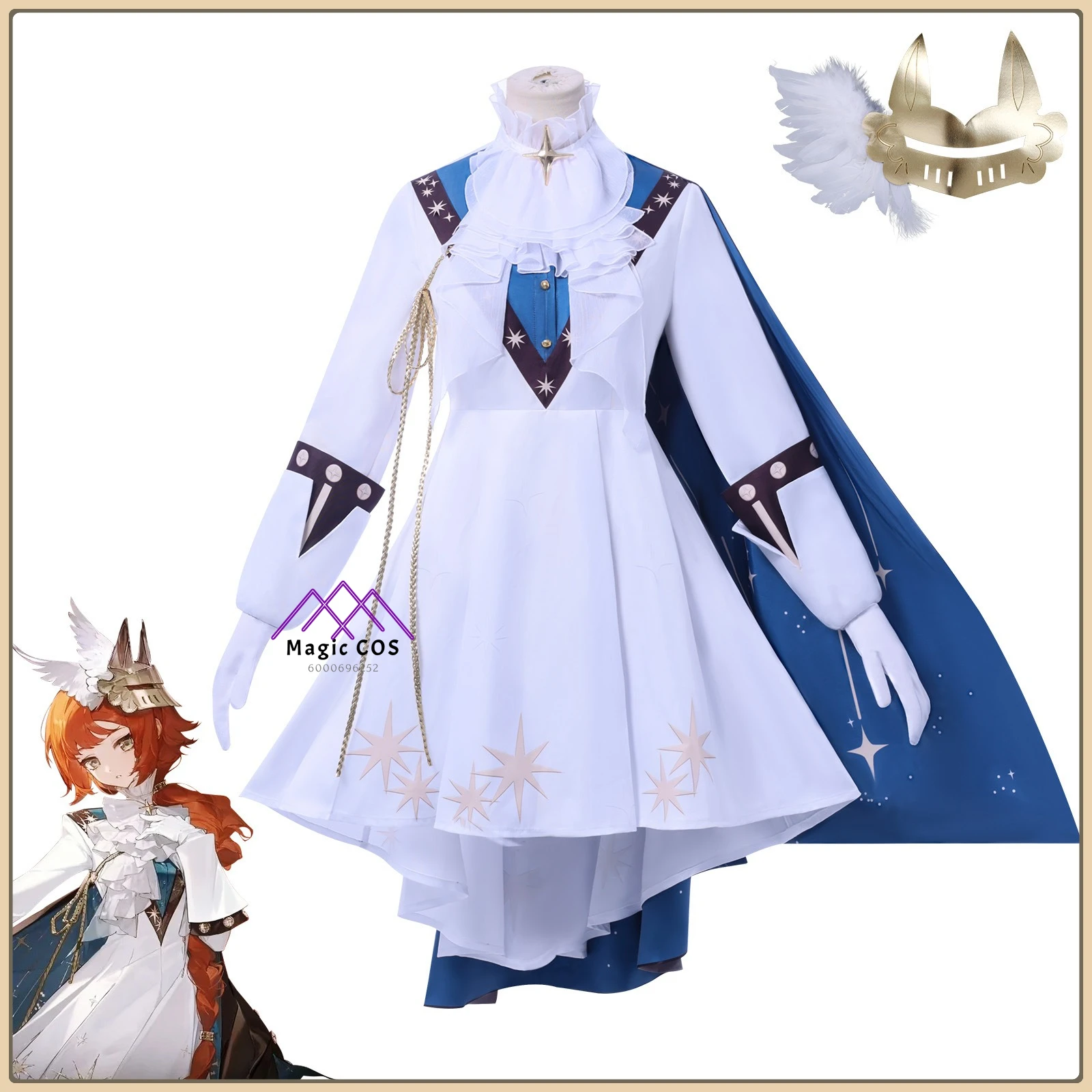 

Reverse: 1999 Sonnet Tin Heart Cosplay Costume Women's Shiny Fabric Suit High Quality Full Set Anime Costume for Role Playing