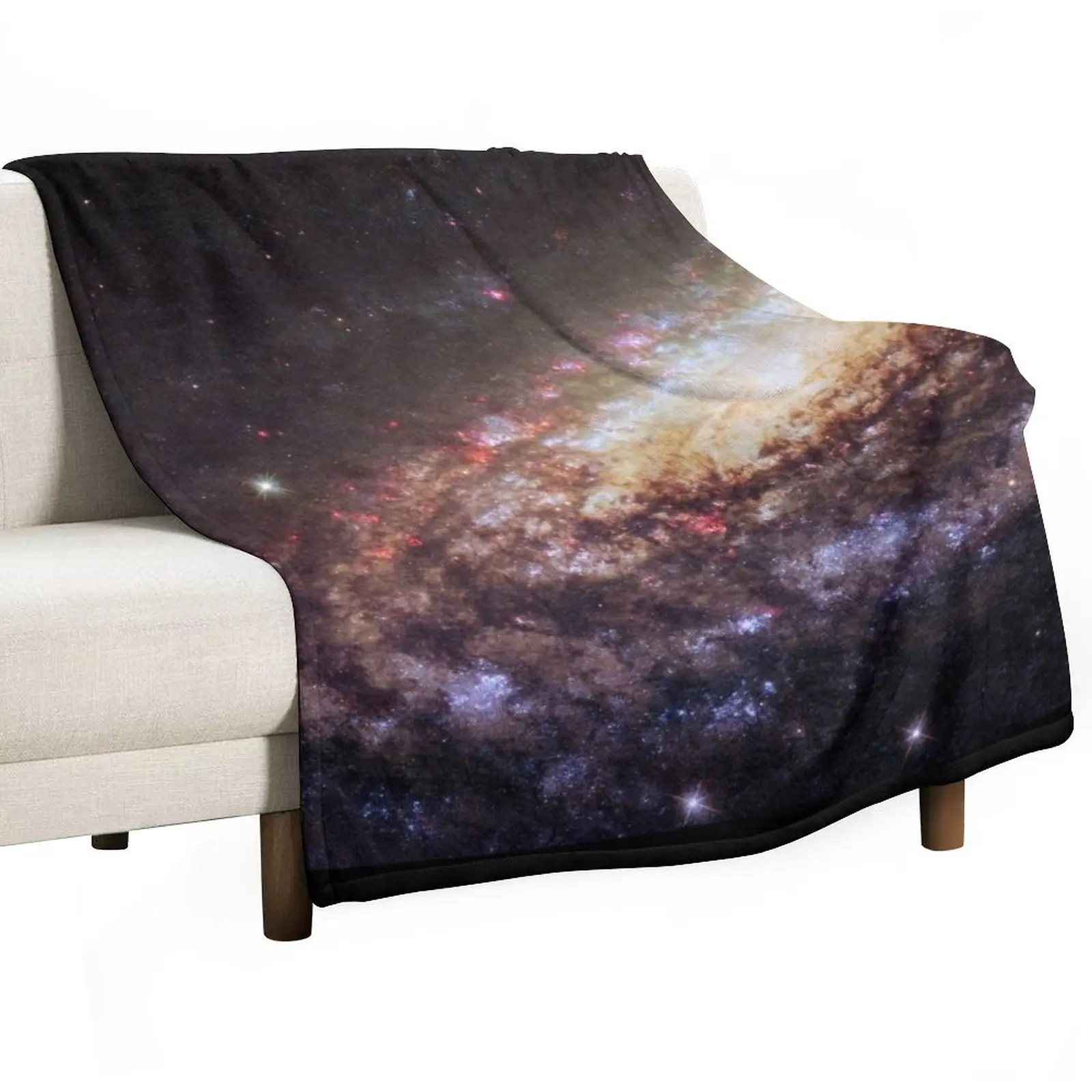 

Spiral Galaxy NGC 7331 Throw Blanket Nap Shaggy Decorative Sofa Blankets