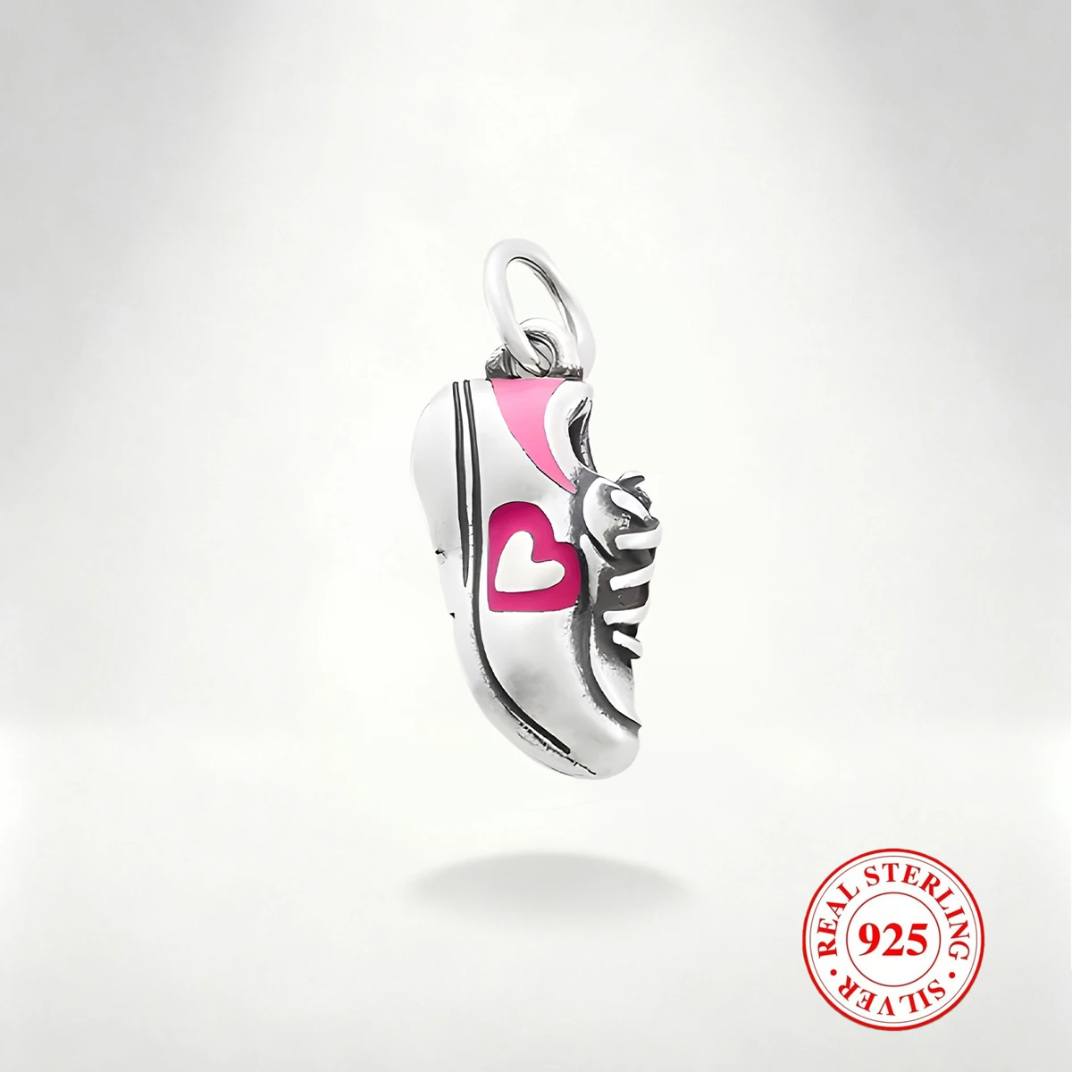 

1 PC S925 Sterling Silver Sports Shoe Pendant, Exquisite And Colorful DIY Pendant, for DIY Necklace and Bracelet Decor