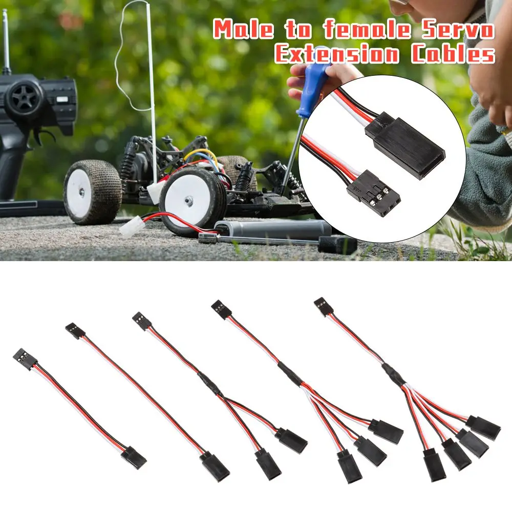 1/5 pz 100mm/150mm/200mm/300mm/500mm RC Servo cavo di prolunga prolunga Y cavo di prolunga cavo JR