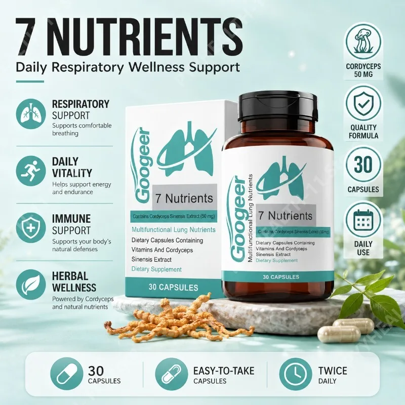 Cordyceps Sinensis Extract Capsules Herbal Supplement Daily Wellness Support Natural Mushroom Extract for Men Women 30 Count