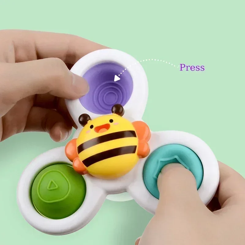 Baby Bath Toys For Boy Children Bathing Sucker Spinner Suction Cup Toy For Kids Funny Child Rattles Teether Toddler Toys