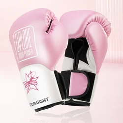 Guantes de boxeo profesionales para adultos Sanda Muay Thai, guantes de lucha para hombres y mujeres, saco de arena de entrenamiento, lucha libre MMA, 6/8/10/12oz