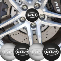 4Pcs 56+60mm Car Styling Wheel Center Hub Caps KN Logo Badge Rim Cover Emblem For Kia Rio 3 4 Ceed Cerato Sportage Soul Sorento