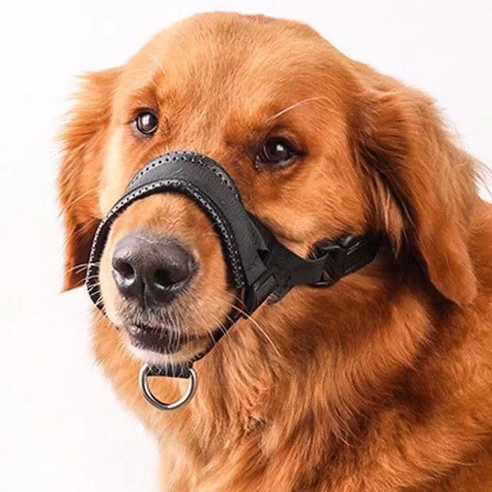 Pet Mask Dog Muzzle Nylon Anti-Biting, Anti-Barking, Drinkable, Adjustable Breathable Dog Muzzle