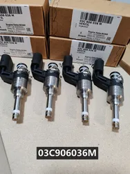 4Pcs NEW Fuel Injectors Assembly 03C906036E 03C906036M For 1.4 TSI Volkswagen Beetle Golf EOS Audi A3 Skoda Seat 1.4TFSI