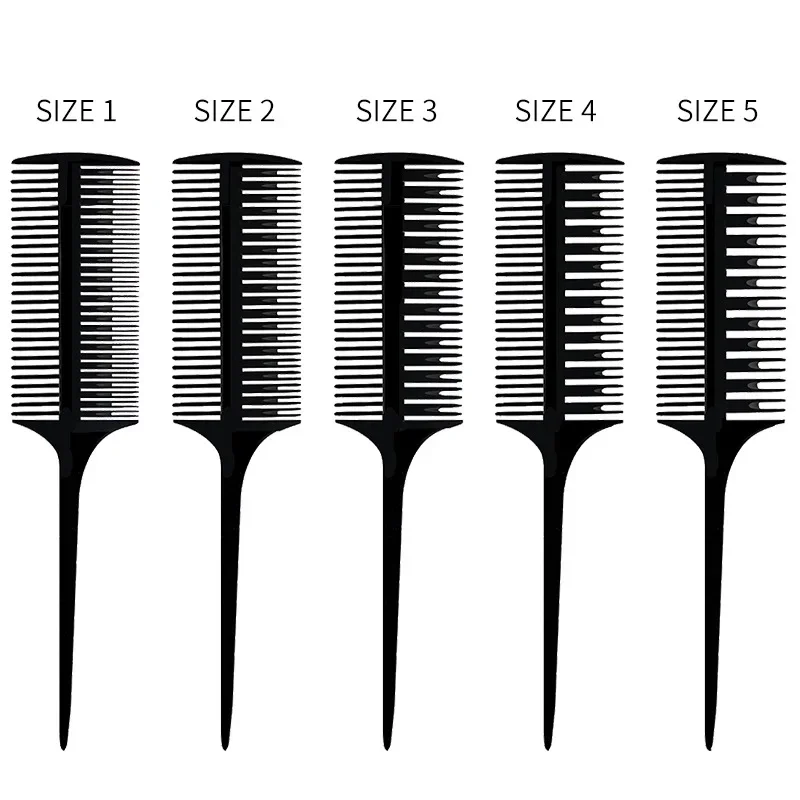 New Pointy Tail Hair Comb Hair Salon Hair Comb Styling Plastic Bifurcated Highlight Comb