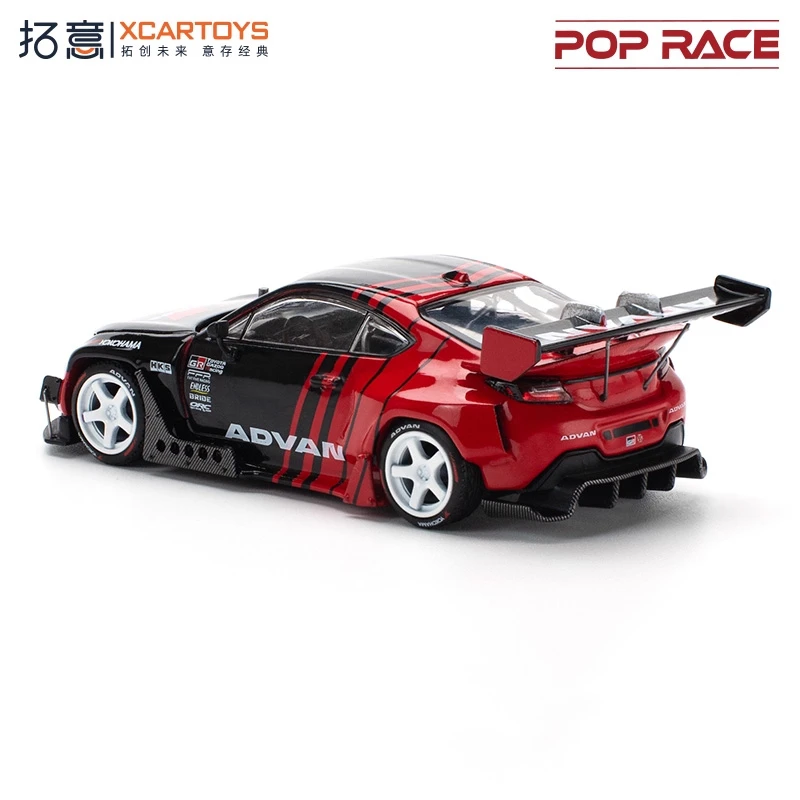 Xcartoys x POP RACE 1:64 PANDEM GR86 ADVAN Diecast Modelauto S41-02 Cadeau