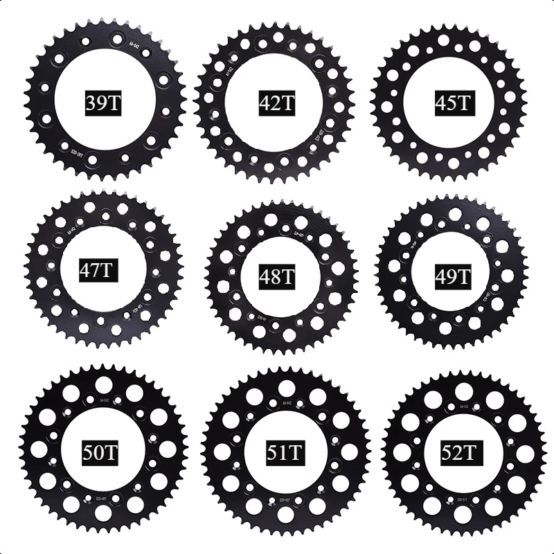 Piñón Trasero 520 39T 42T 45T 47T 48T 49T 50T 51T 52T para Honda CR125 CRF150 CR250 CRF250 XL250 XR650 CRF250 Rally CRM250 XR400