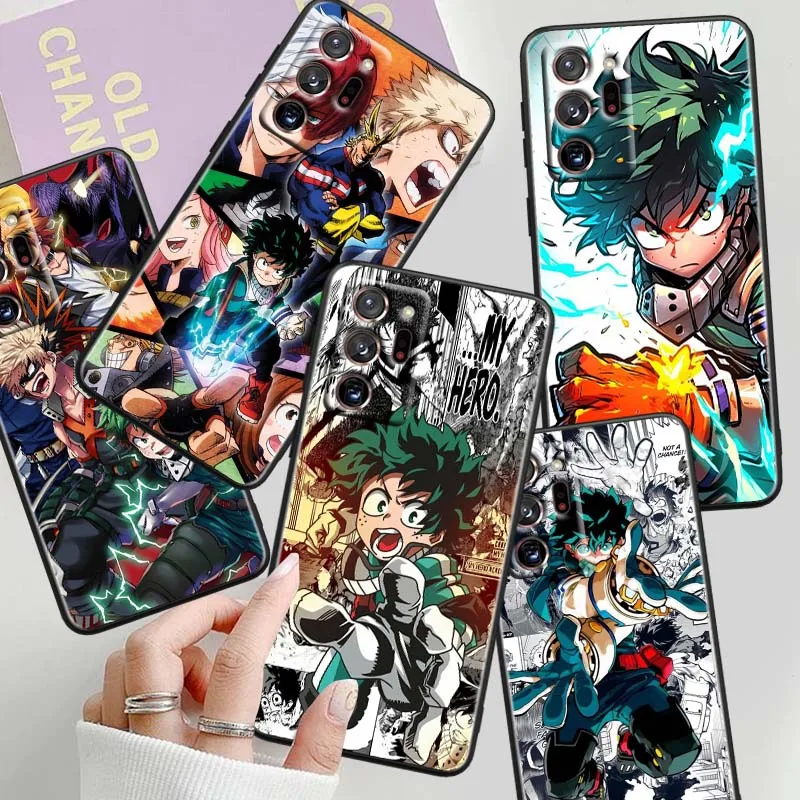 

Academia M-Midoriya Hero Cool Phone Case For Samsung A42 A41 A35 A34 A33 A32 A25 A24 A23 A21s A04 A03 Note 20 Ultra 5G Black