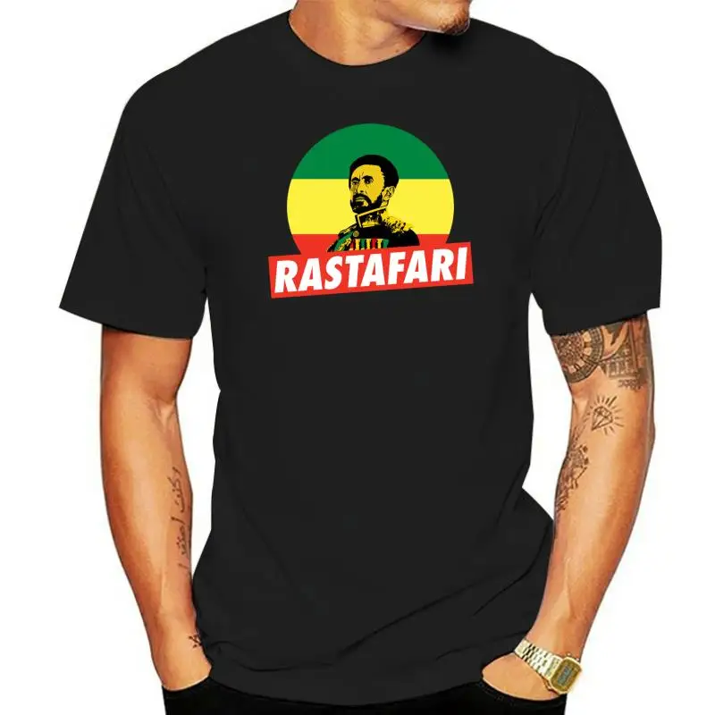 

men and women shirt Haile Selassie Emperor Ethiopia Jah Rastafari Shirt T-Shirt