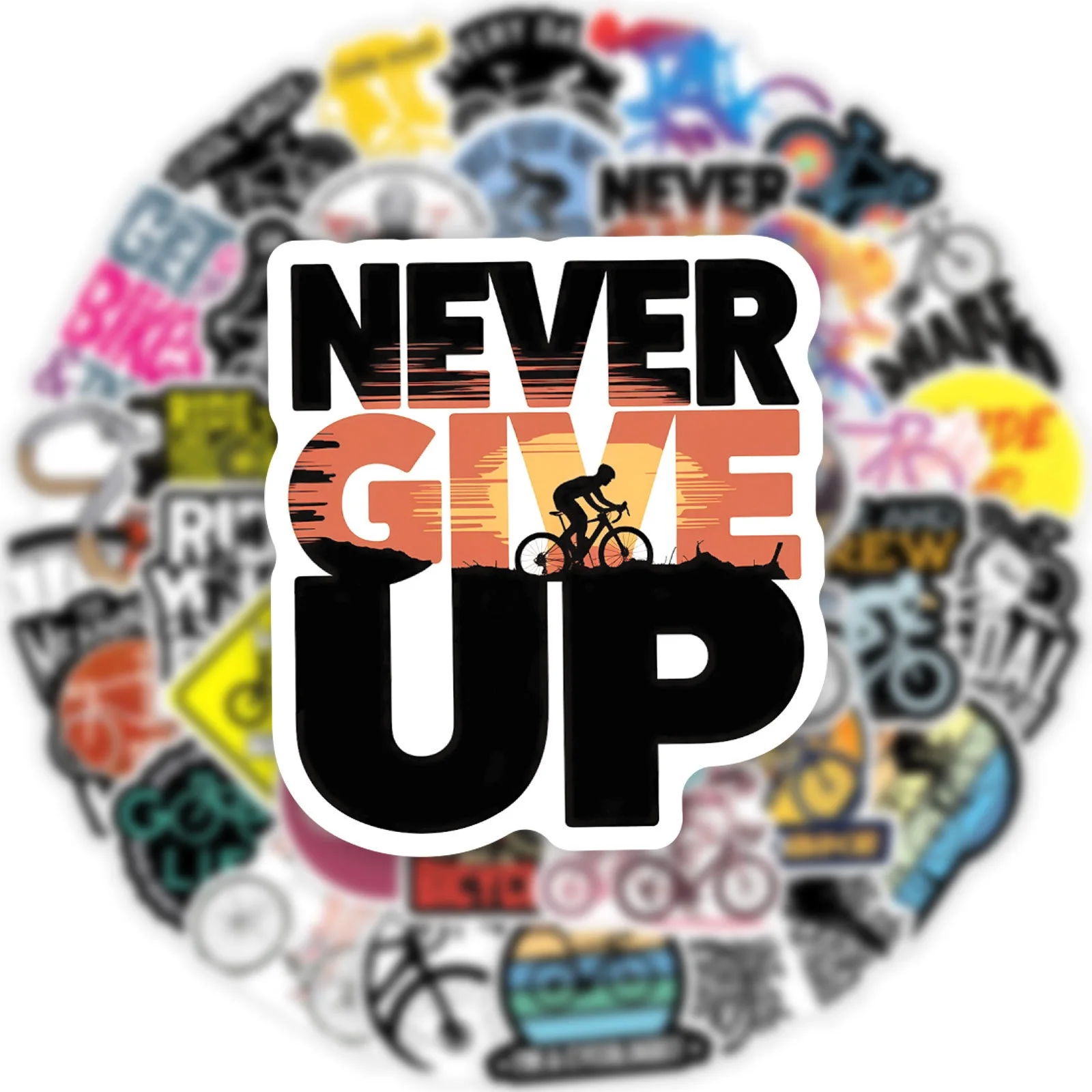 

10/50Pcs Cool Mountain Bike MTB Bicycle Stickers Outdoor Sports Decals Scrapbooking Phone Luggage Skateboard Waterproof Sticker
