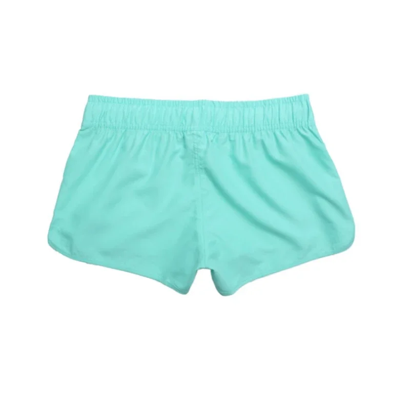 2021 Summer Casual Shorts Women Solid Color Elastic Waist Breathable Quick-Drying Beach Pants