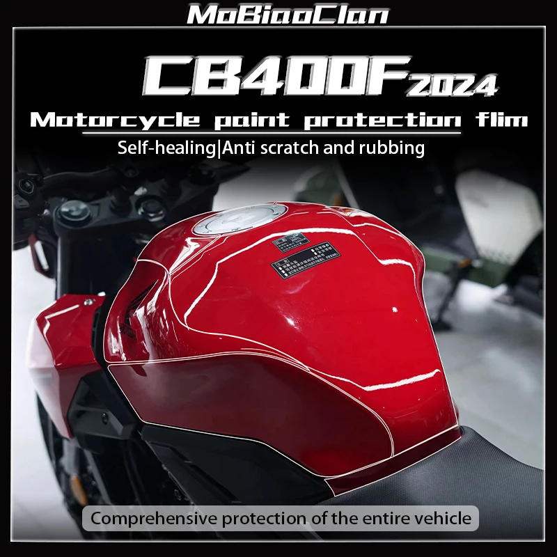 

For HONDA CB400F cb400f 2024 Invisible car cover protective film fuel tank transparent film modification accessories