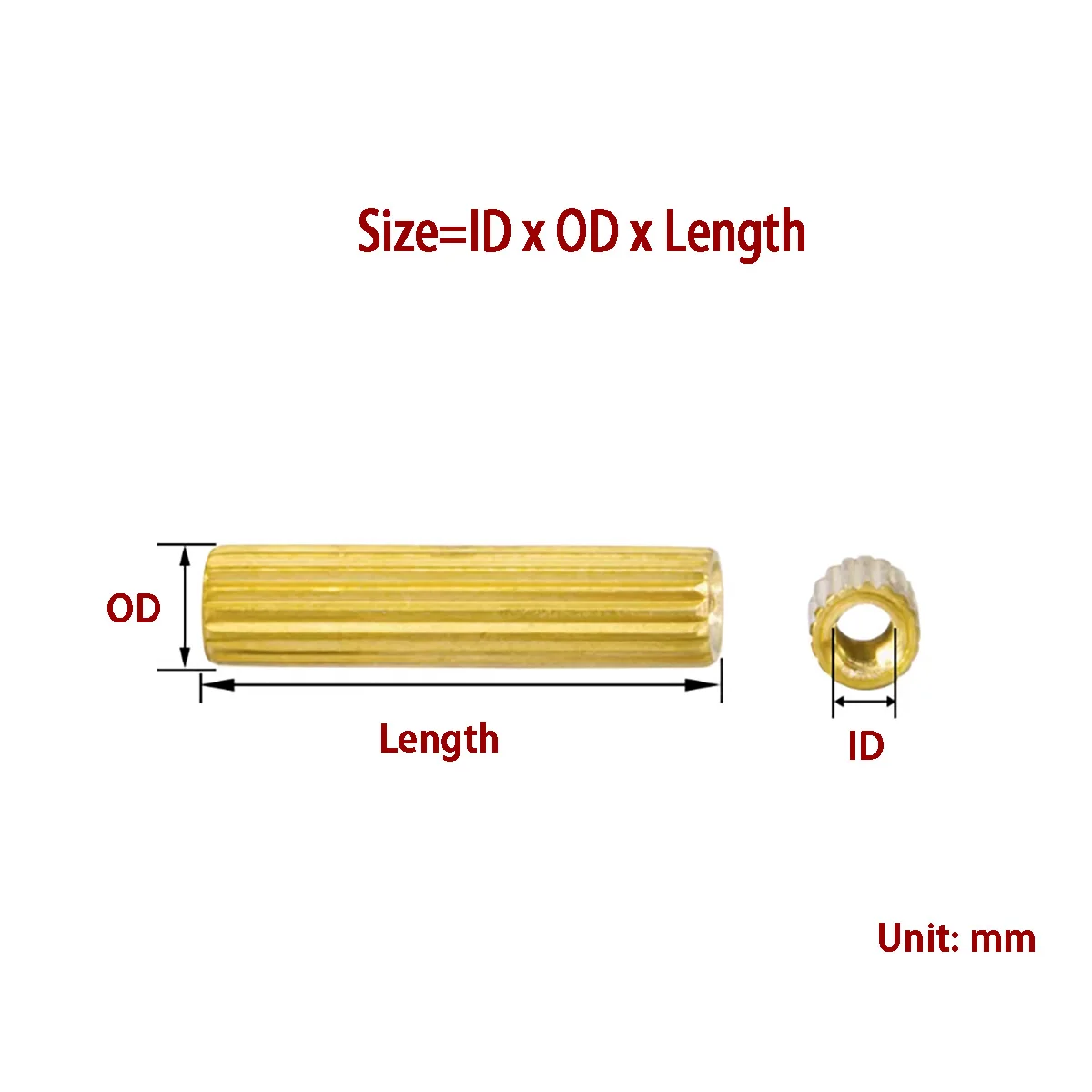 Knurled Brass Standoffs - Double Pass Round Brass Spacer Screws for Security Cameras & Surveillance Equipment M2