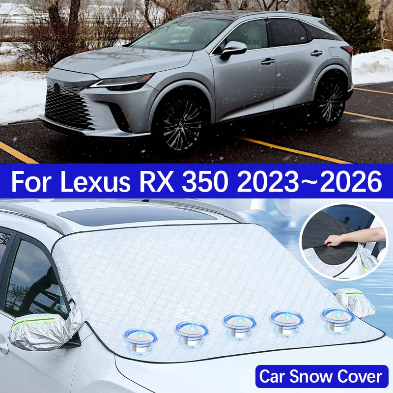 

Car Snow Cover For Lexus RX 350 MK5 2023 2024 2025 2026 Front Windshield Sunshades Anti-frost Snowproof Rian Shield Accesories