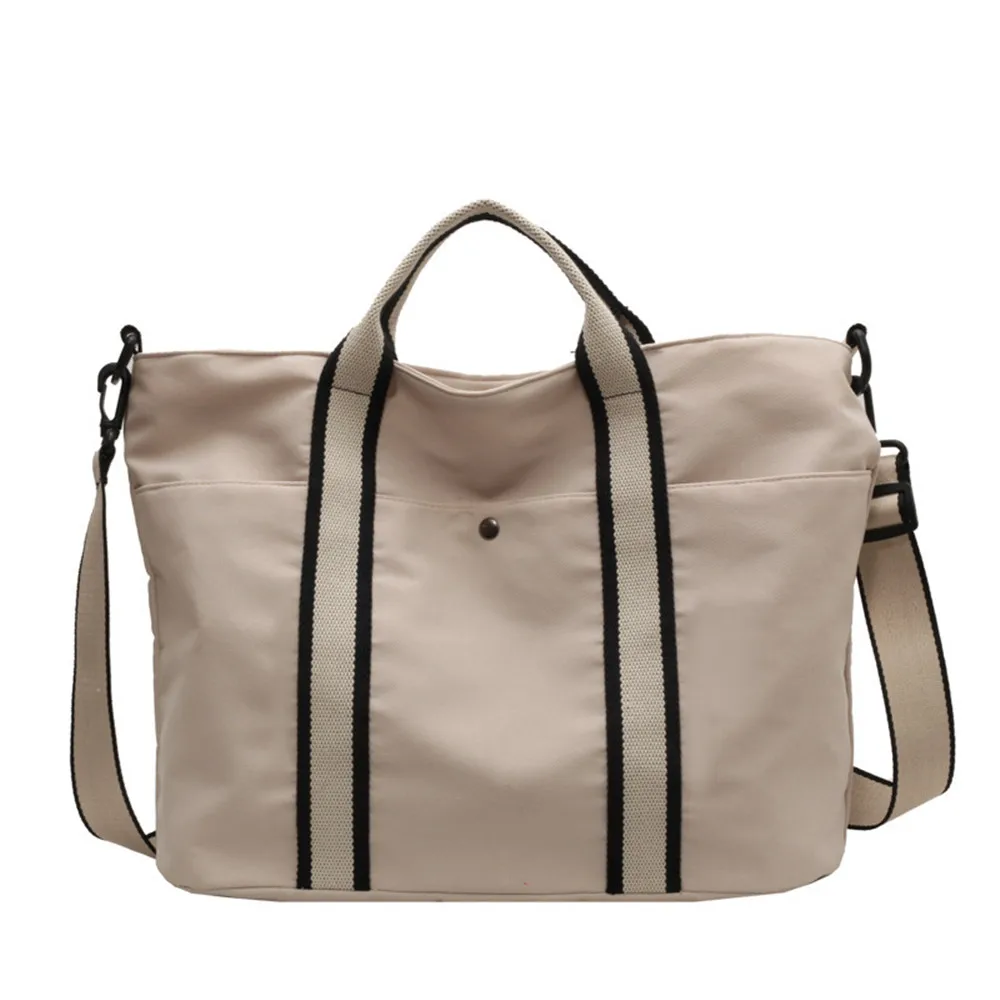 

Trendy Tote Sleek Minimal Feminine Canvas Bag Casual Large Capacity Shopping Bag Simple Female Student One-shoulder Handbag