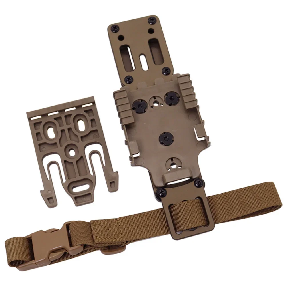 Tactical Metal Modular Pistol Holster Adapter With QLS Platform Holster Drop Leg Band Hunting Airsoft Quick Pull Draw