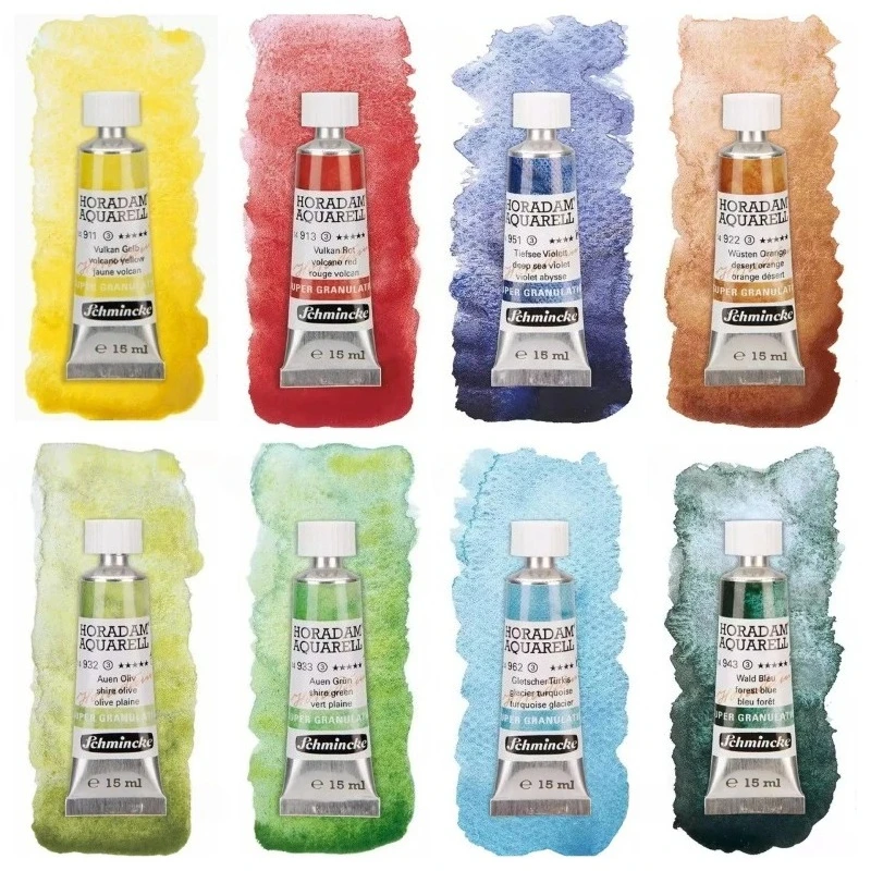Pittura ad Acquerello Schmincke Master Artist Grade Sediment Originale, Tubetto da 15ml, Pigmento Granulare per Pittura Artistica, Forniture per Arte