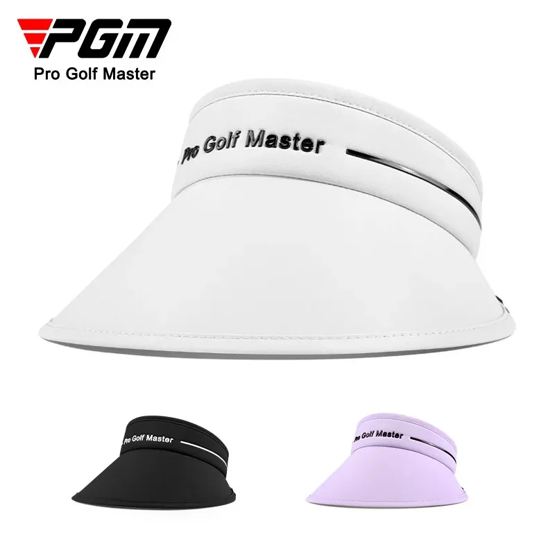 

PGM Women's Golf Caps No Top Hats Breathable Sun Protection Shade Female Casual Cap Moisture Wicking Sun Hat MZ048