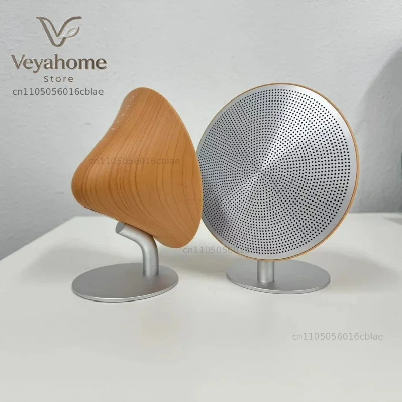 Vintage graceful wooden bluetooth metal touch surface subwoofer home audio desktop stereo speaker Bluetooth speaker support TWS