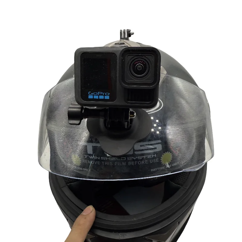 Verstellbare Motorradhelmhalterung für Insta360 X5 X6 GoPro 13 12 11 10 DJI Action 5 6, Klebehalterung für Oberflächen, Action-Kamera-Basis – Detail 9