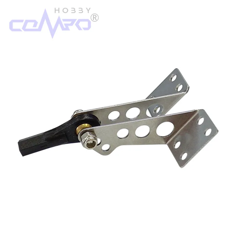 5 pares de brazos de Control de acero inoxidable/1 Juego de bocinas de Metal + perno a través de bola para avión modelo de avión RC de ala fija de espuma KT