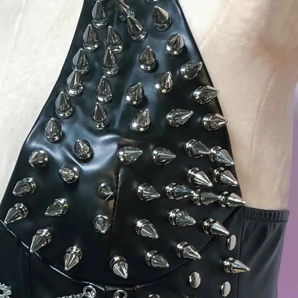 

Gothic Tank Eco Harajuku E-Girls Cross Teen Studded Rivet 90s Goth Grunge DIY Skull Kawaii Y2K TOPS Hip Hop Punk Rock Emo