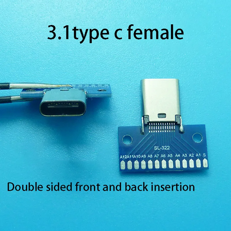 (01-20) Micro Mini USB typu C 2Pin 3.0 2.0 żeńskie złącze męskie kabel do ładowania danych płyta testowa z pinem nagłówek 90 stopni — zdjęcie 5