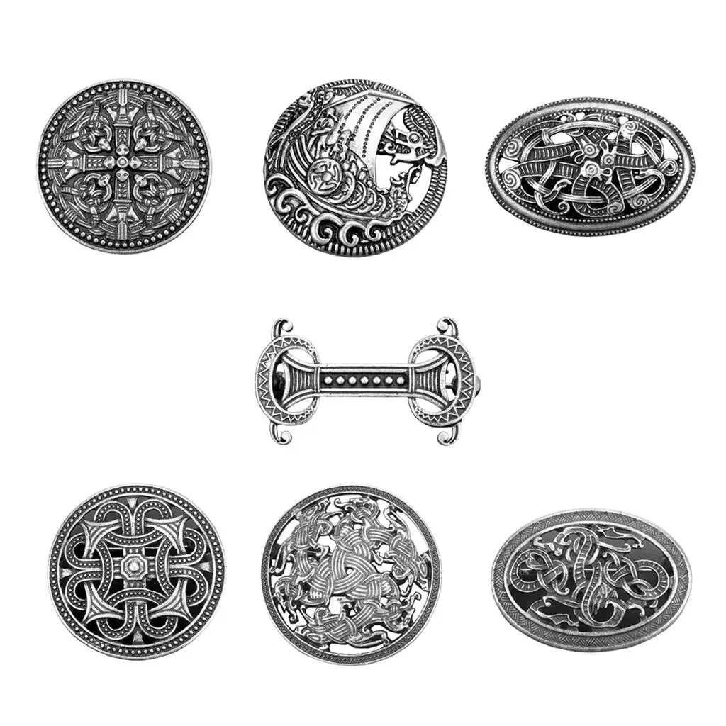 Medieval Viking Brooch Shawl Scarves Pin Fastener Holder