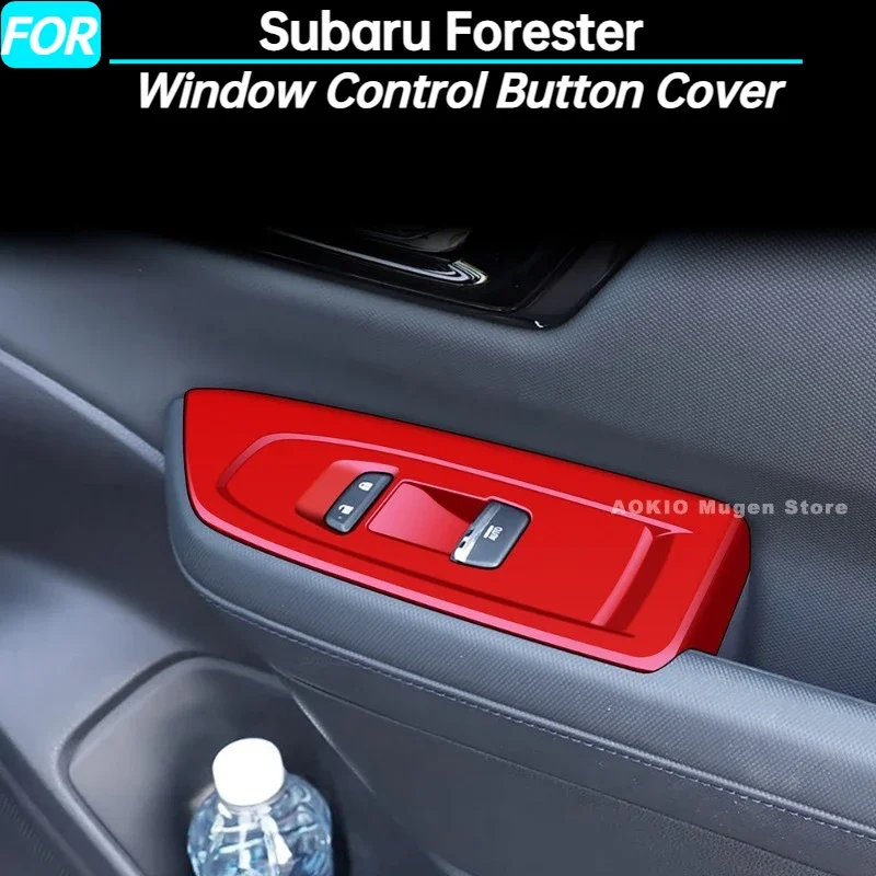 Window Control Button Cover Window Switch Panel Trim Sticker for Subaru Forester Interior Accessories 2025 for Left Hand Drive