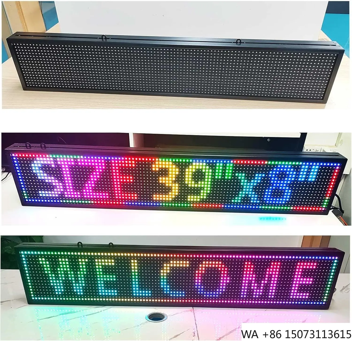 

Беспроводной Wi-Fi светодиодный прокручивающий знак - P10 Открытый водонепроницаемый текстовый рекламный дисплей с надписью