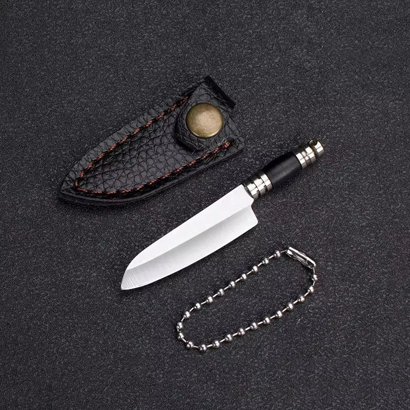 EDC Mini Knife Sharp Small Kitchen Knife Camping Mini Keychain Pendant Unpacking Box Knife