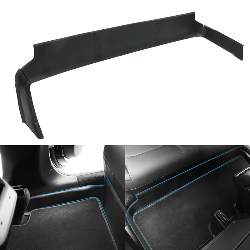 For Tesla Model Y 2023 TPE Under Seat Side Full Protector Cover Anti-kick Protective Pad Guard Seat Rear Integrated Full Cushion