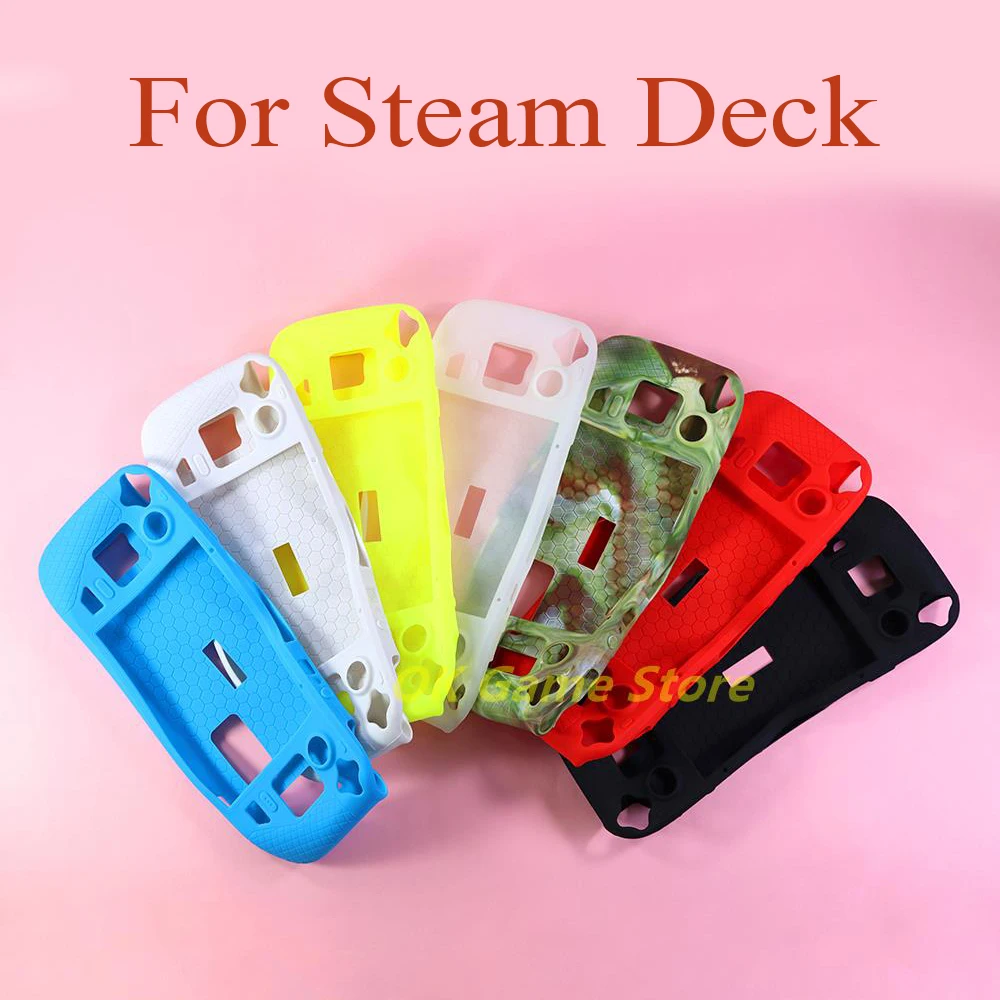 

20pcs New Sale For Steam Deck Silicone Protective Case for steam deck Game Console Soft Shock Proof Silicone Protection Cover